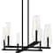 Quoizel Malamute Linear Chandelier 6 Lights Matte Black MUT640MBK - alternate 2